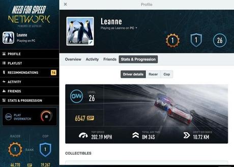 Captura de la aplicación Need for Speed Network