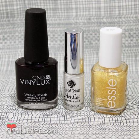 Crystal Nails Art lac, CND Vinlyk¡lux, essie Luxxefects