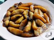 Manzanas salteadas vino