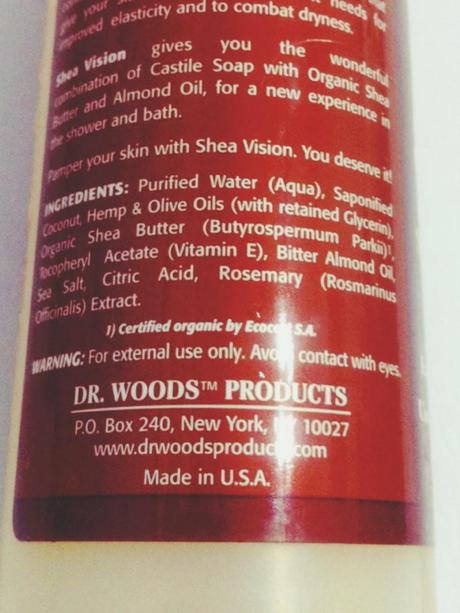 Jabón Pure almond castile soap  with organic shea butter de Dr. Woods