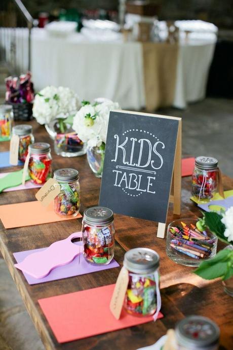 detalles de boda - mesa niños