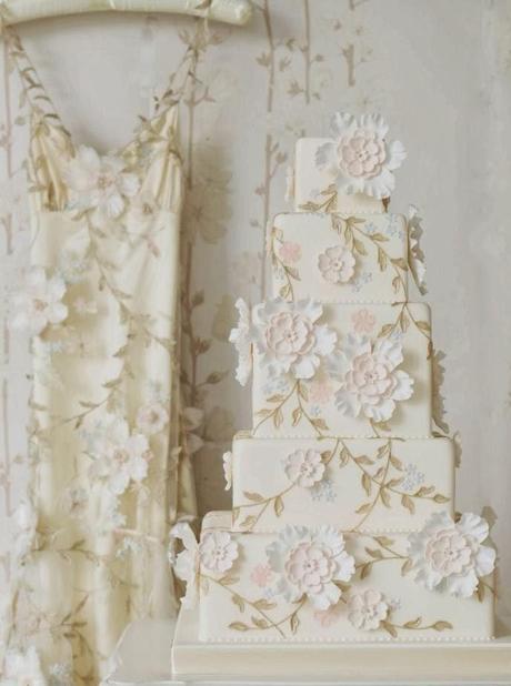 Es Tendencia: pasteles nupciales de tela