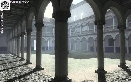 RecreaciónVIRTUALcalá: UN PASEO POR PALACIO. Recreación virtual del Palacio Arzobispal de Alcalá de Henares, incendiado en agosto de 1939. Asociación para la Recuperación del Palacio Arzobispal de Alcalá de Henares ARPA & Fundación Telefónica. Imágenes...