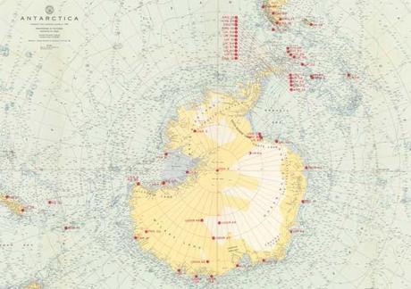 mapa interactivo de la Antártida