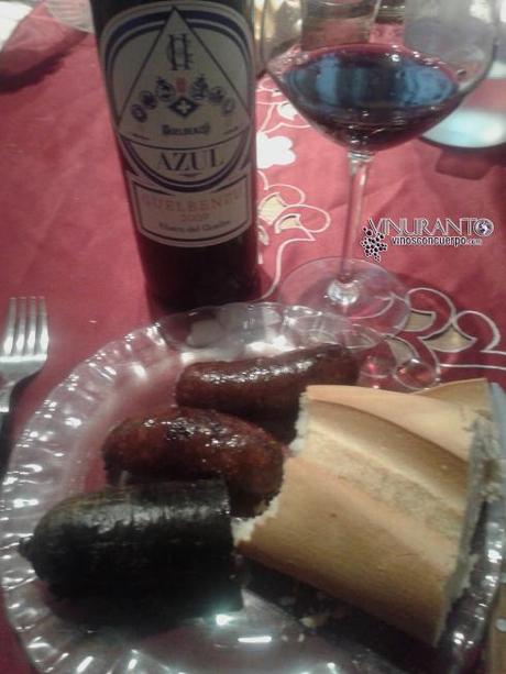 Guelbenzu Azul con morcilla de burgos y chorizo al roble