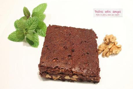 Brownie de chocolate con nueces