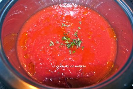 HUEVOS REVUELTOS CON TOMATE