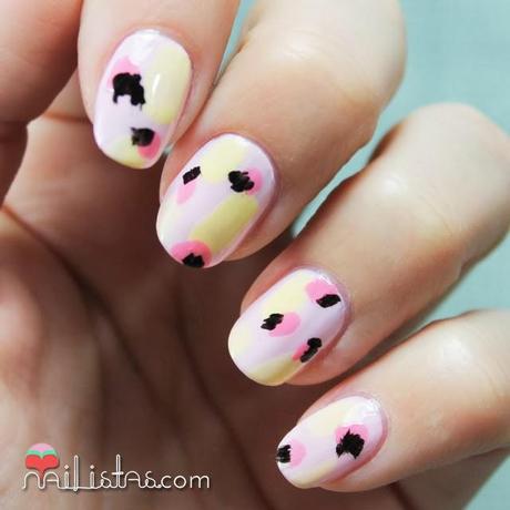 Diseño de uñas fácil | Nail art en rosa