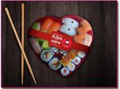 Donde sushi, amor, packaging especial para enamorados Sushita