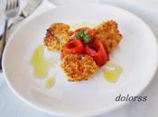 Rape almendrado pimientos asados