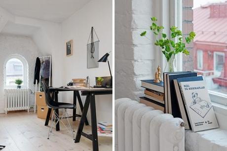 interiores de áticos y lofts estilo nórdico escandinavo estilo nórdico espacios diáfanos decoración decoración en blanco decoración de áticos cocinas diáfanas cocinas abiertas blancas modernas blog decoración interiores nórdico 