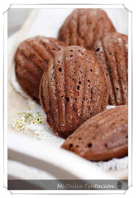 Madeleines de Chocolate y Arándanos