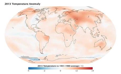 temperaturas globales 2013