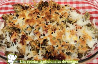 alcachofas gratinadas