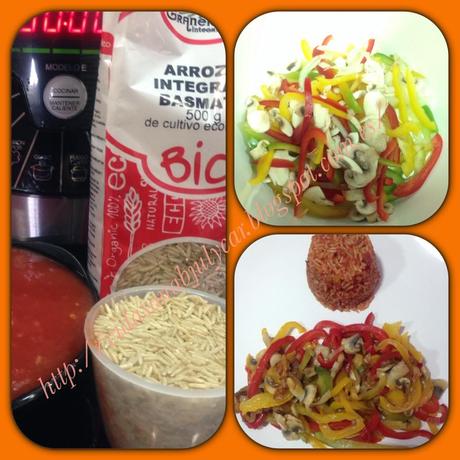 Arroz basmati integral con verduritas