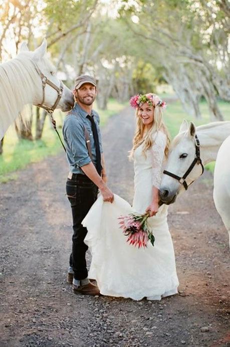 20 fotografías de inspiración para una boda bohemia