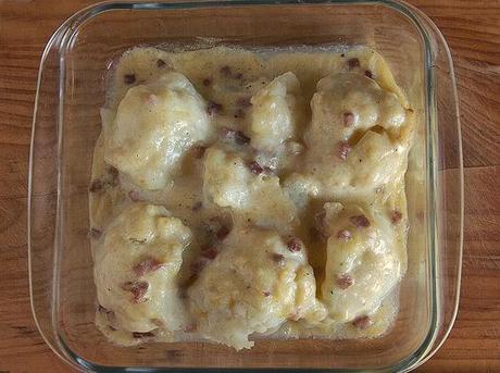 Coliflor gratinada con salsa de tomate