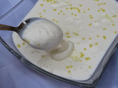 Mousse de limón y yogurt