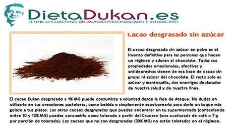 Tolerados Dukan: Cacao Puro