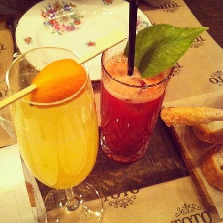 toto restaurante bloodymary mimosa