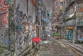 Grafiti en Hong Kong