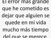 grandes errores Vida