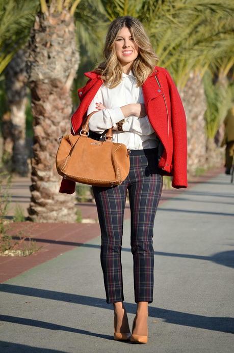 tartan+red