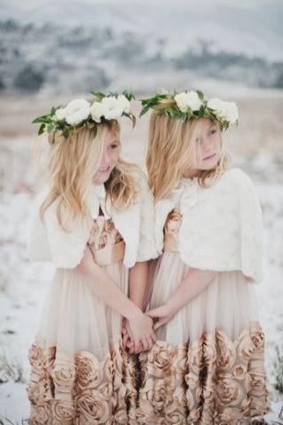 WE LOVE IT! Damitas de honor en invierno