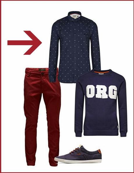 Men: Looks with color pants (Jack&Jones)