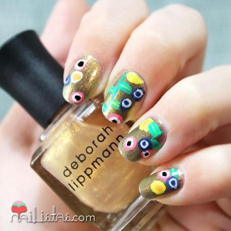 Uñas decoradas art nouveau | Nail Art inspirado en Gustav Klimt 