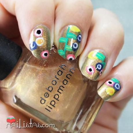 Uñas decoradas art nouveau | Nail Art inspirado en Gustav Klimt 