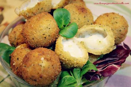 Bocaditos de queso mozzarella empanados (mozzarelline fritte) ~ recetas entrantes  ~ IMG 8696m