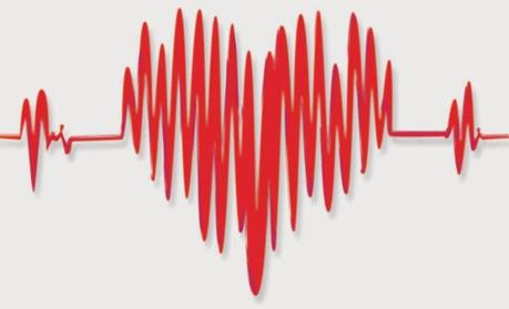 electrocardiograma, electro, corazón, médico, rojo, amor