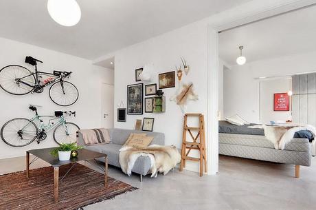 Un piso nórdico con un look TOTAL GREY