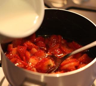 Coffe cake de fresas y cheesecake