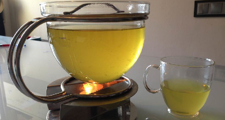 Un té de sencha - primera infusión