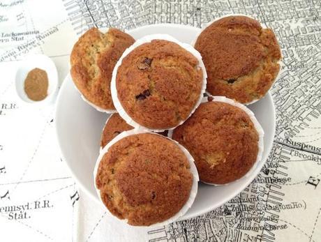 recetas delikatissen receta de aprovechamiento plátanos postres rápidos caseros muffins de plátano receta muffins con frutas caseras glaseado de canela receta blog de recetas postres faciles 