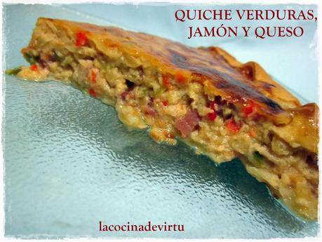 QUICHE VERDURAS, JAMÓN Y QUESO