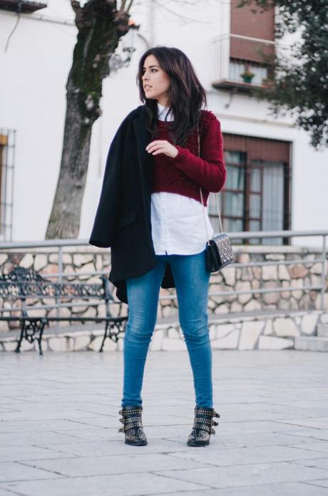 BURGUNDY KNIT