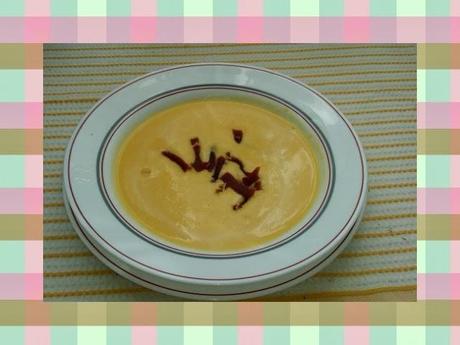 CREMA DE CALABAZA CON CRUJIENTE DE JAMÓN