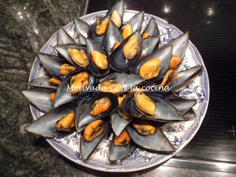Mejillones al vapor