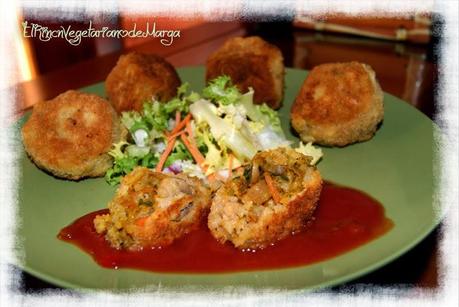 Bolitas de arroz con verduras