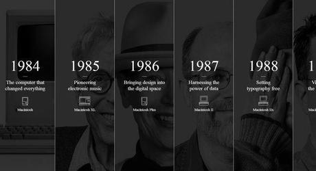 Apple creó una página web especial para celebrar los 30 años de Mac, con imágenes, infografías y un vídeo mac-30-years
