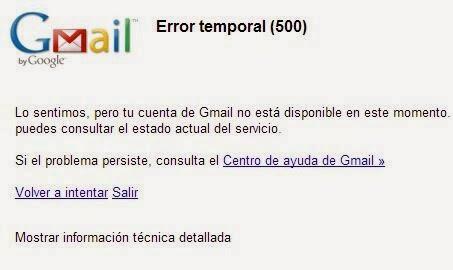 Los servicios de Gmail colapsan