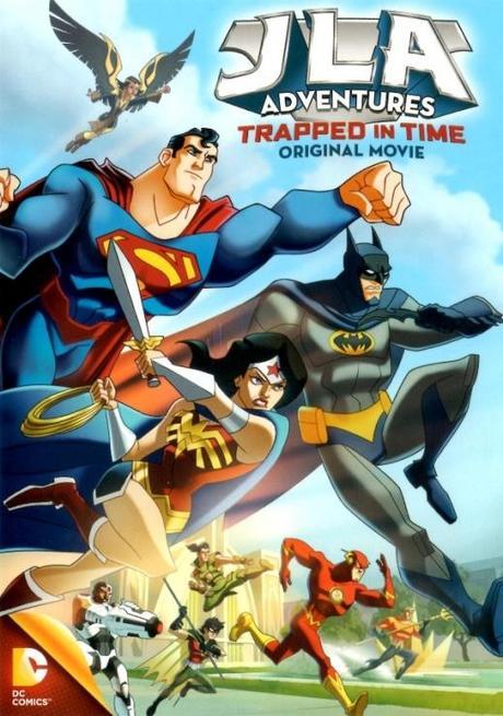 Justice League Adventures Trapped in Time portada cover DVD