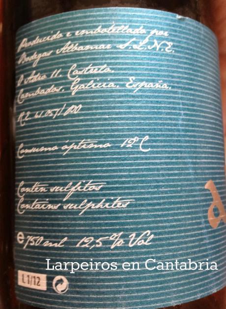 Vino Blanco Albamar 2012, Merece la pena tomar más.