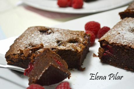 Brownies con Frambuesas