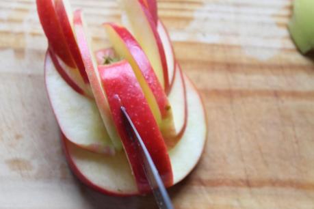 Ensalada cisne de manzana y paso paso