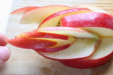 Ensalada cisne de manzana y paso paso