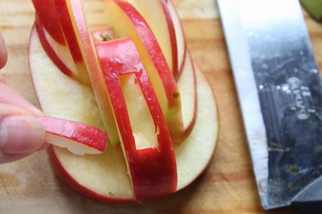 Ensalada cisne de manzana y paso paso